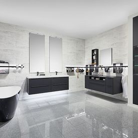 Badezimmer schwarz