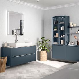 Badezimmer blau